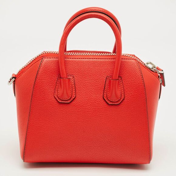 Givenchy Red Leather Mini Antigona Satchel - Picture 4 of 7